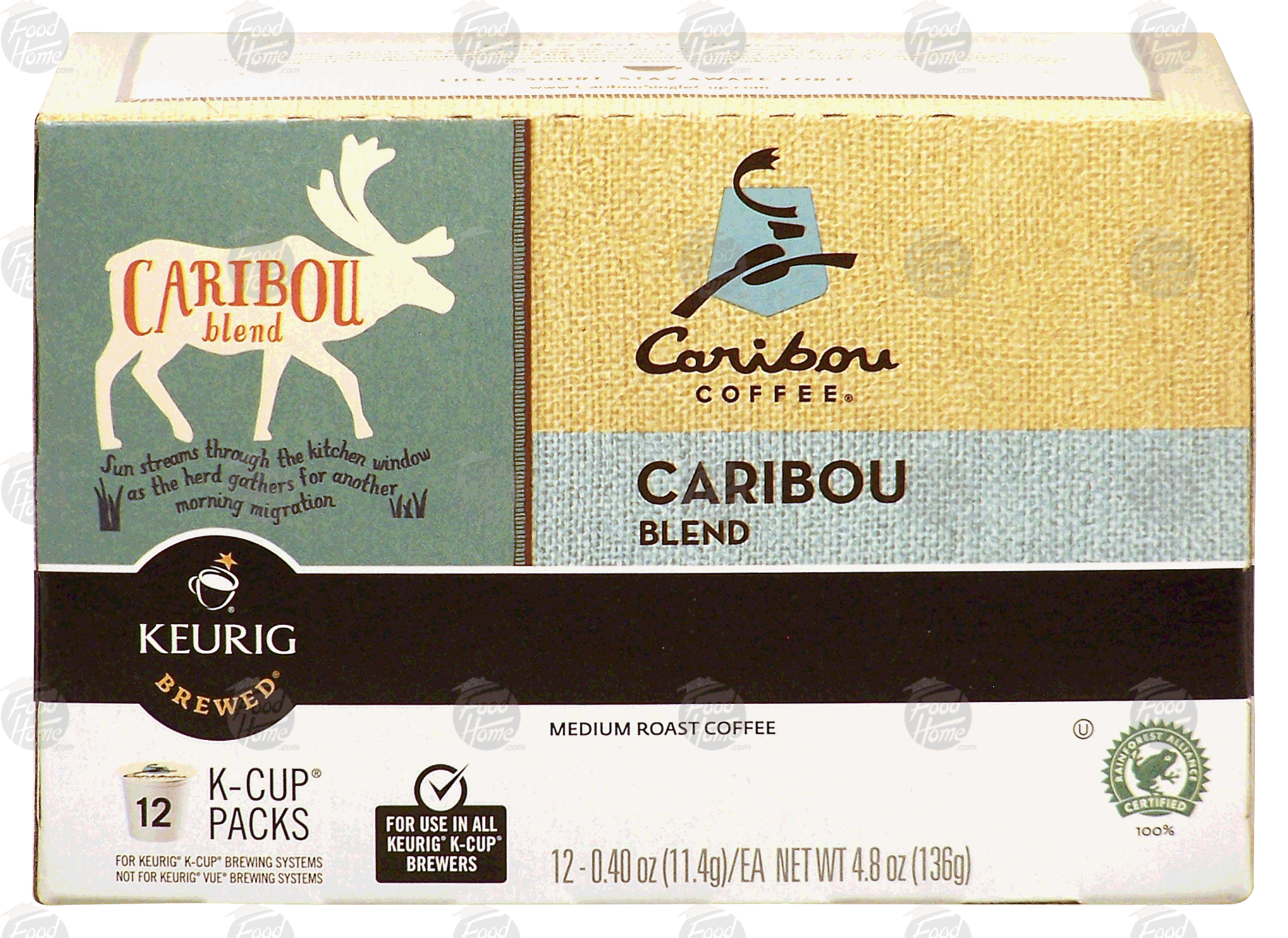 Keurig Caribou Coffee Caribou blend, medium roast coffee, 12 K-Cups Full-Size Picture